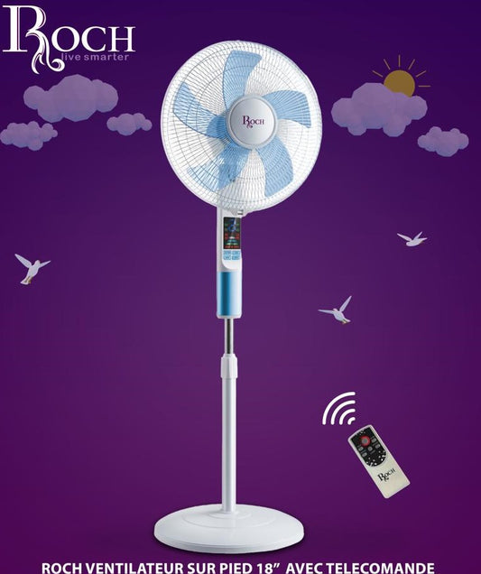 VENTILATEUR ROCH SUR PIED AVEC COMMANDE RSF1805