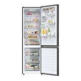 Réfrigérateur HAIER combine 3tiroirs 350 litres noir gris HRF390BS