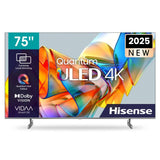TELEVISEUR HISENSE 75" SMART VIDAA ULED QUANTUM DOT 4K 75U7H