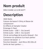 MINI CHAINE LG CL98 WATT