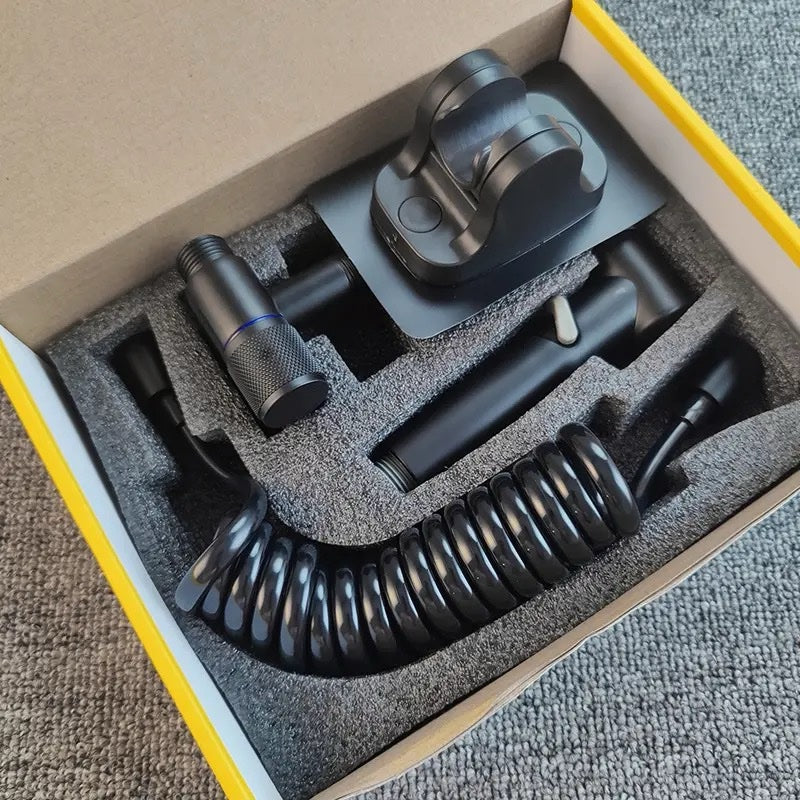 Douchette WC - Double soupape de commande - Long tuyau de douche - Tuyau de douche - Accessoire de bidet