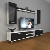 Meuble TV Noir & Blanc - 1m80