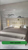 CHAMBRE A COUCHER 6BATTANTS 6PIECES - LUMIÈRE LED AVEC DESIGN DORÉ