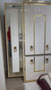 CHAMBRE A COUCHER 6BATTANTS 9PIECES BLANC DORÉ