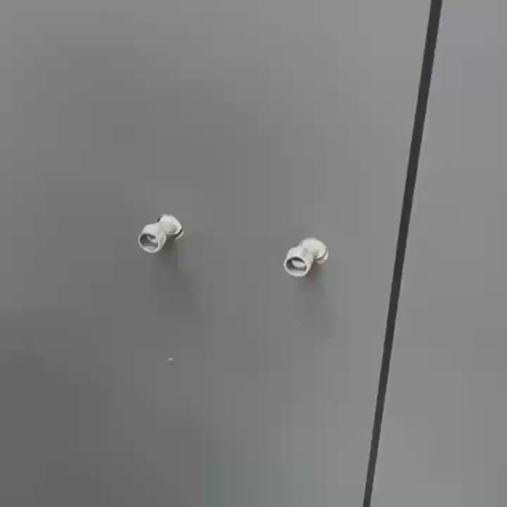 Pommeau de douche Gris effet pluie avec douchette à main, pommeau de douche haute pression de 30 cm avec bouton de commande à 4 fonctions, douchette à main à 3 jets avec support et flexible, pommeau de douche cascade anti-fuite