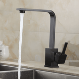 Robinet de cuisine à poser, mitigeur pivotant en acier inoxydable pour évier de cuisine - Robinet Noir