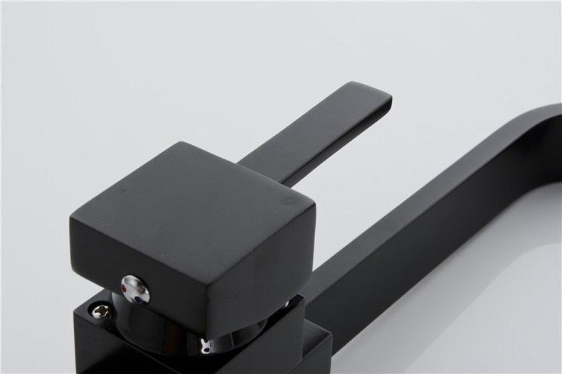 Robinet de cuisine à poser, mitigeur pivotant en acier inoxydable pour évier de cuisine - Robinet Noir