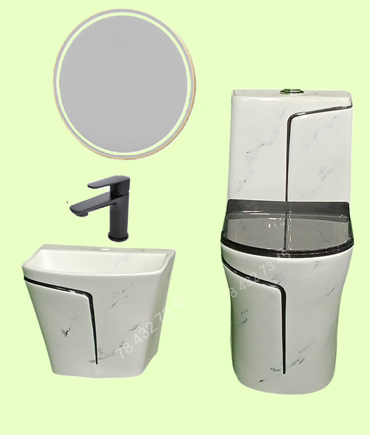 Ensemble Lavabo + Chaise Anglaise
